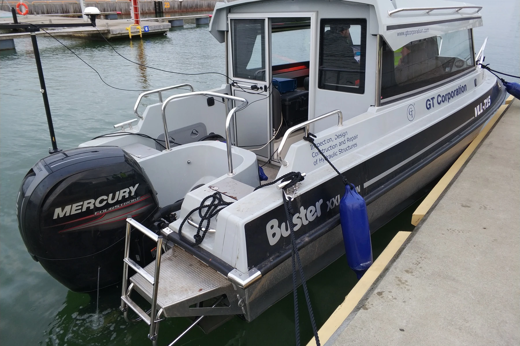 Survey boat.